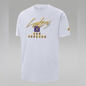 Los Angeles Lakers Courtside Edition Men's Large Jordan NBA Max90 T-Shirt